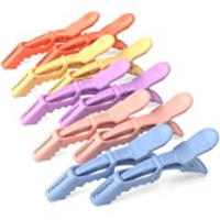FRAMAR Pastel Alligator Hair Clips 10 Pack
